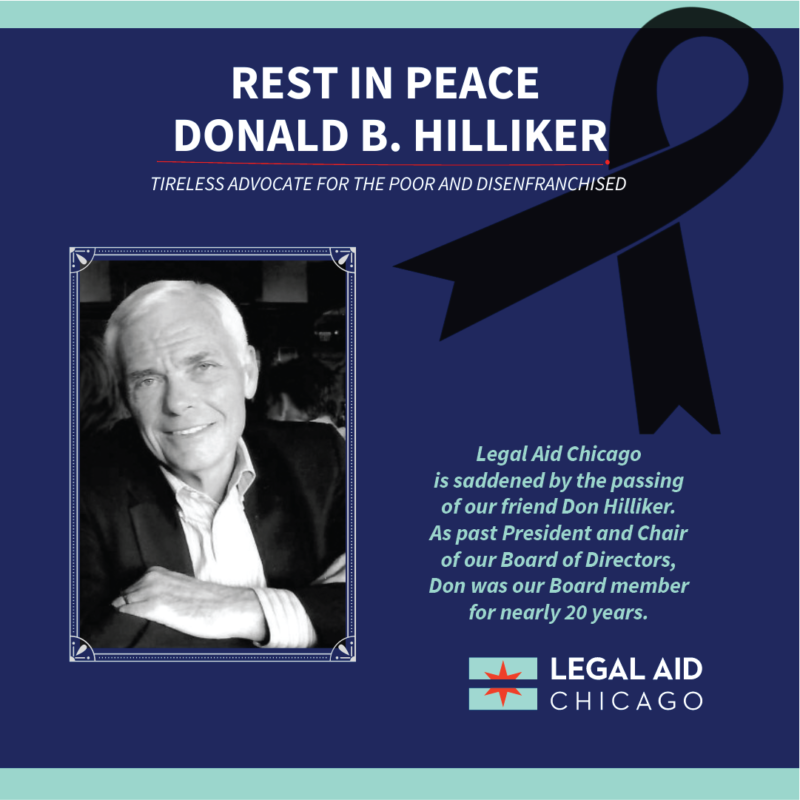 Remembering Donald B. Hilliker - Legal Aid Chicago